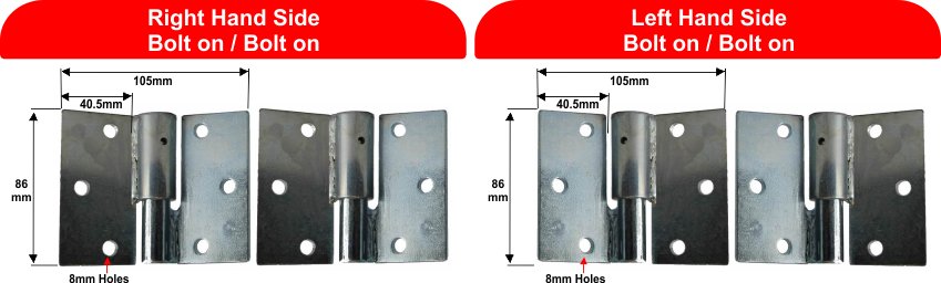 Heavy Duty Gate Hinges with Ball Bearing 